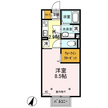 シェルピース（106） 間取り図画像