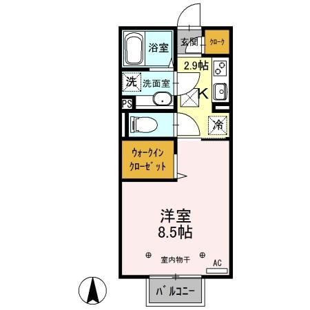 グランテラス西片貝（106） 間取り図画像