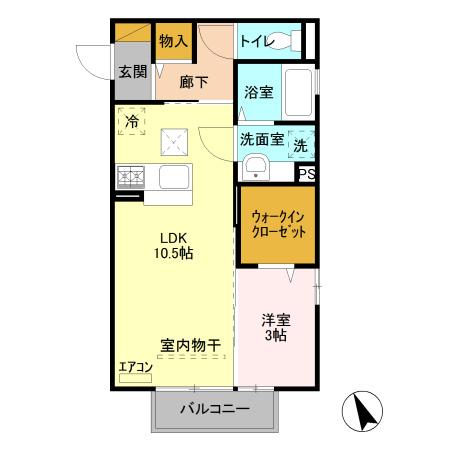 マリオーネ（101） 間取り図画像