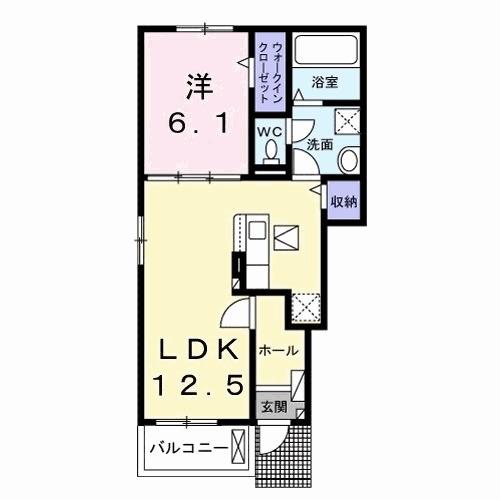 カレント　レジデンス　下増田Ⅲ（101） 間取り図画像