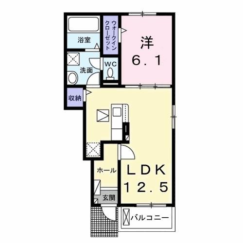 カレント　レジデンス　下増田Ⅲ（102） 間取り図画像