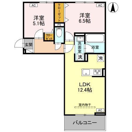 La Maison天川原町一丁目　A棟（101） 間取り図画像