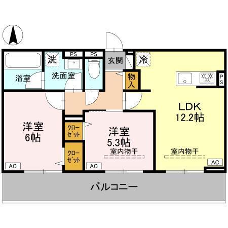 La Maison天川原町一丁目　B棟（102） 間取り図画像