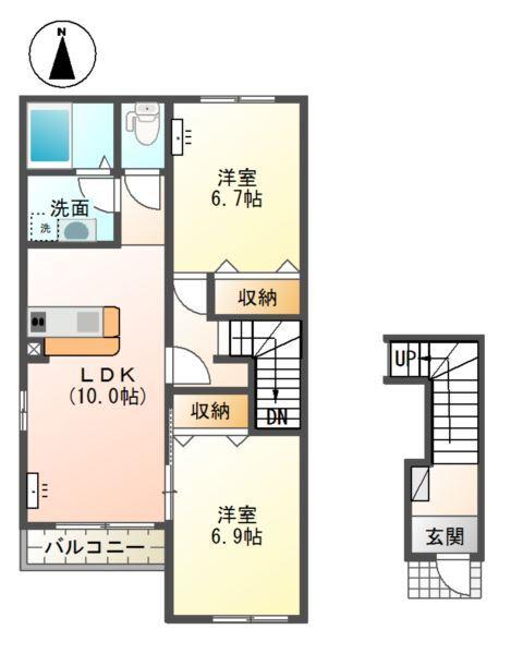 コンフォルトＫⅡ 間取り図画像