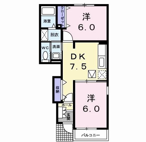 サンリット　Ⅰ（104） 間取り図画像