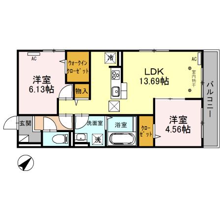 ポルトフィーノ　Ｂ（101） 間取り図画像