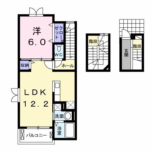 リエ　フュテュール（303） 間取り図画像