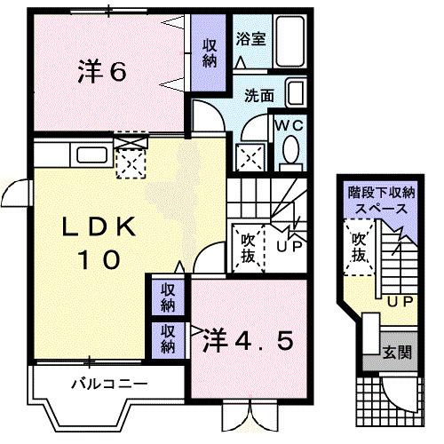 ジョイフルハイムＢ（201） 間取り図画像