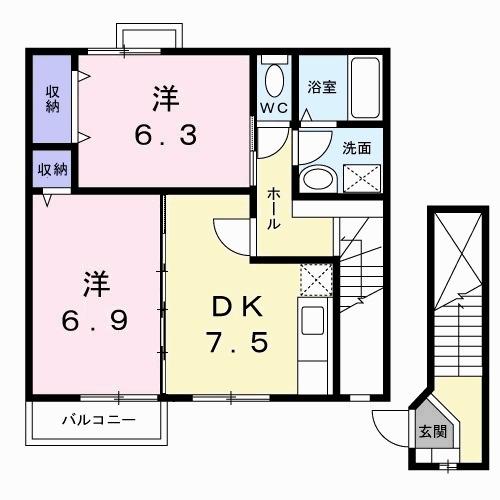 グレィス（203） 間取り図画像