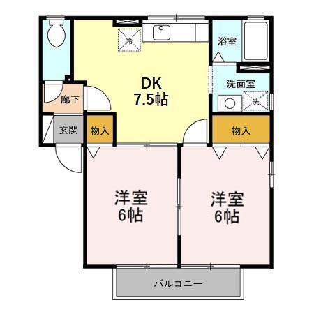 ミルキーウェイ　Ａ（A101） 間取り図画像