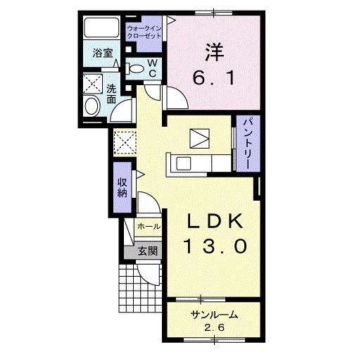 メゾンフォレストＡ（102） 間取り図画像