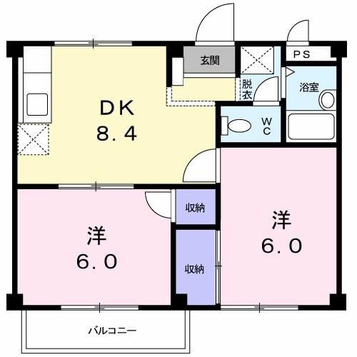 ベルメゾン（201） 間取り図画像
