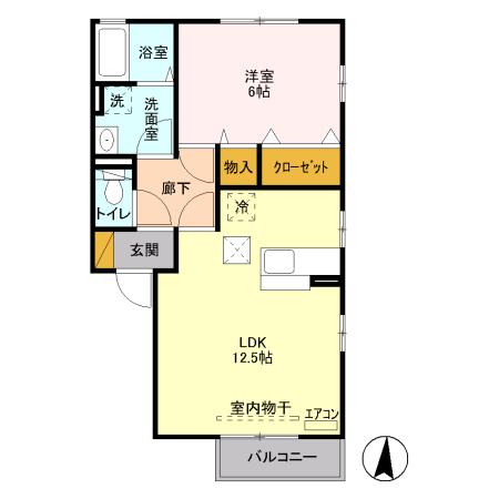 プリムローズ　Ｂ（101） 間取り図画像