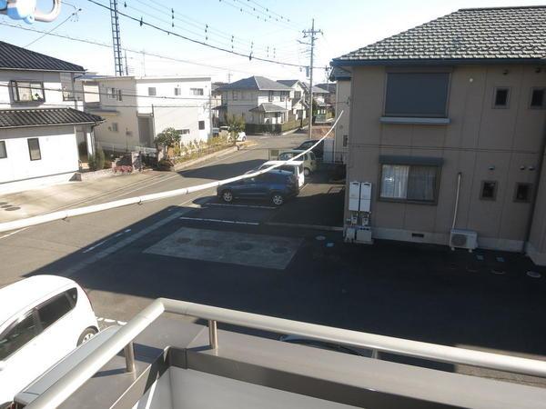 伊勢崎市韮塚町アパート バルコニー