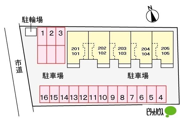 ボ・ヌール（105） 地形図・案内図