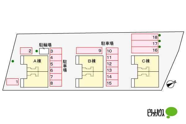 アイリー　Ｃ（201） 地形図・案内図
