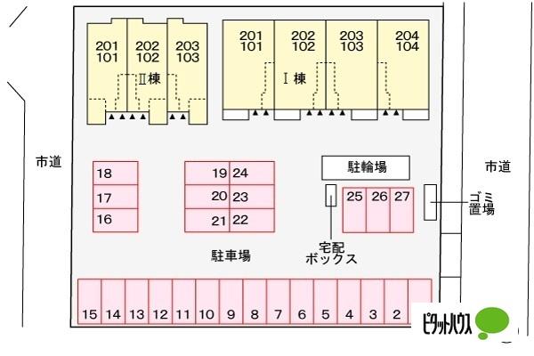 クリスタル・Ⅰ（101） 地形図・案内図