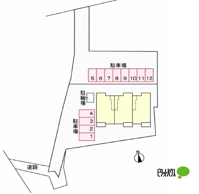 ライラック（101） 地形図・案内図