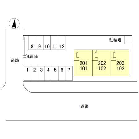 ベルノーム（102） 駐車場