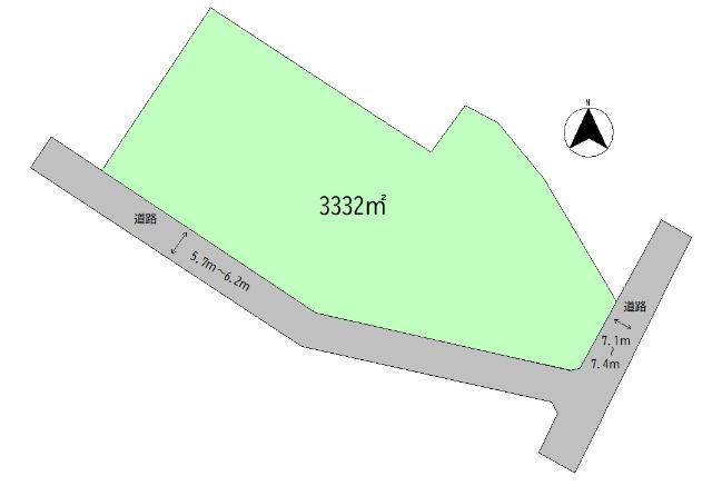 高崎市金古町売地 区画図