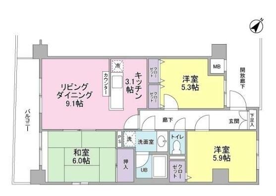 間取図(平面図)