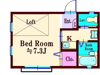 1フロア2世帯。隣室とは水回りを挟んでお