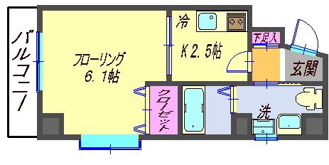 間取りはこちらの反転タイプとなります。