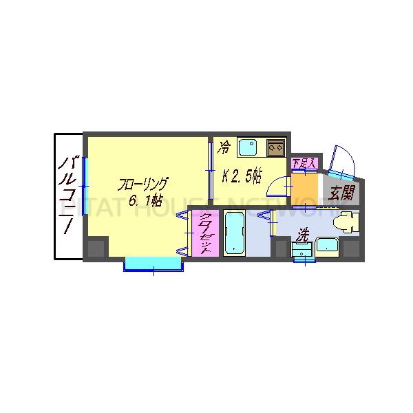 間取りはこちらの反転タイプとなります。