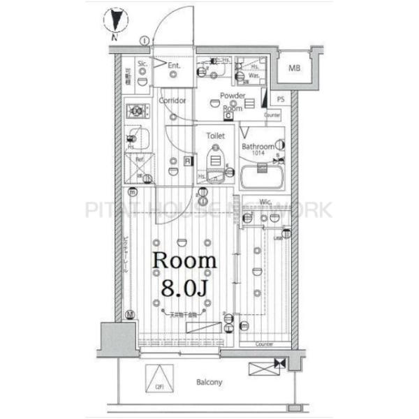 間取りは反転タイプ