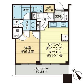 ル・サンク大崎シティタワー（802） 間取り図画像