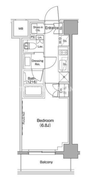 ザ・パークハビオ西大井（402） 間取り図画像