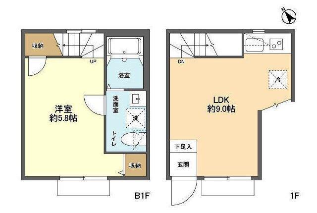 スタイリオフィット武蔵小山（102） 間取り図画像