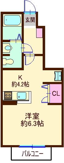 ボヌール旗の台 間取り図画像
