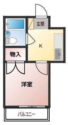 品川区豊町アパート 間取り図画像