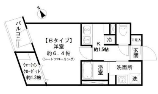アイディ西馬込12（304） 間取り図画像