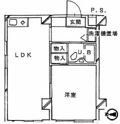 グランコート中馬込（301） 間取り図画像
