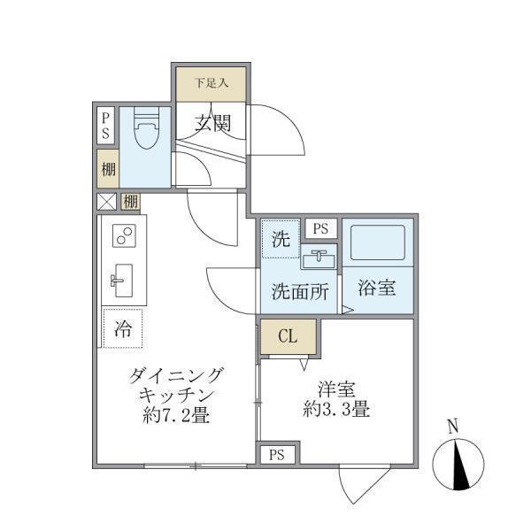 ウェルスクエア中延Ⅱ（403） 間取り図画像