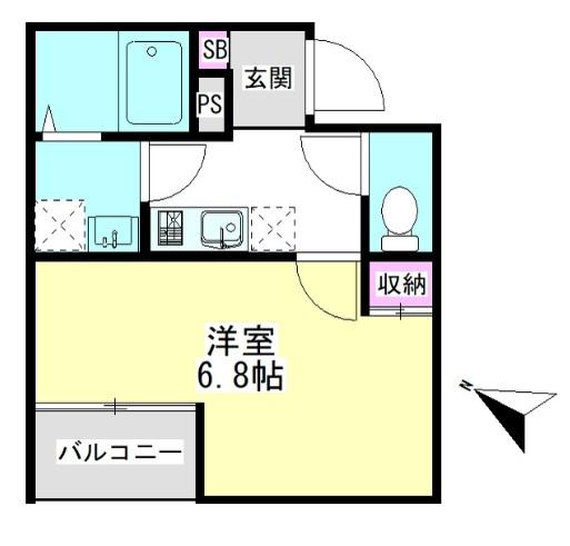 Liace vale 戸越（201） 間取り図画像