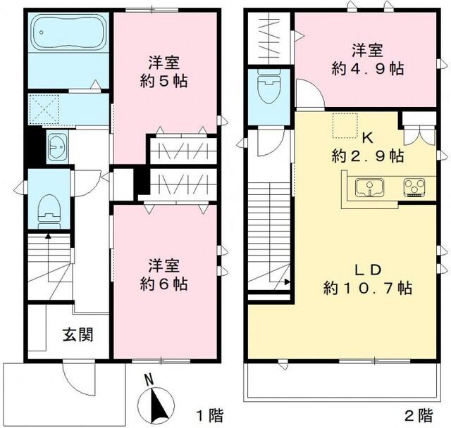 ラメール　ウエスト 間取り図画像
