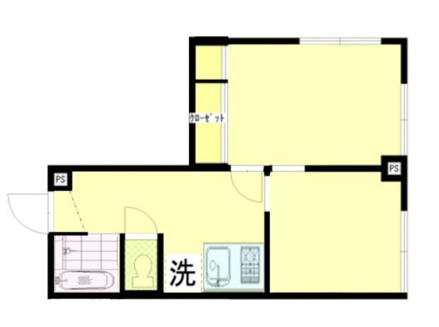 鈴木ビル（401） 間取り図画像