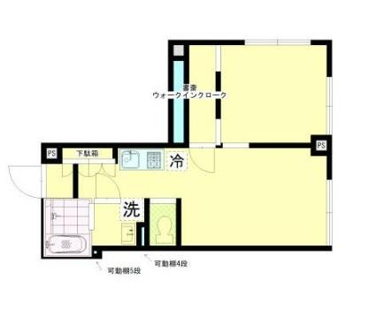 鈴木ビル（601） 間取り図画像