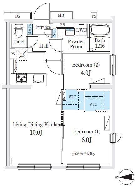 ラクラス旗の台（406） 間取り図画像