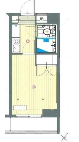 カテリーナ五反田（1001） 間取り図画像