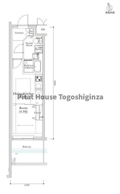 RELUXIA馬込（406） 間取り図画像