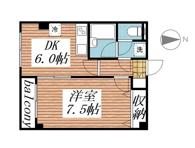 カレジ馬込（202） 間取り図画像