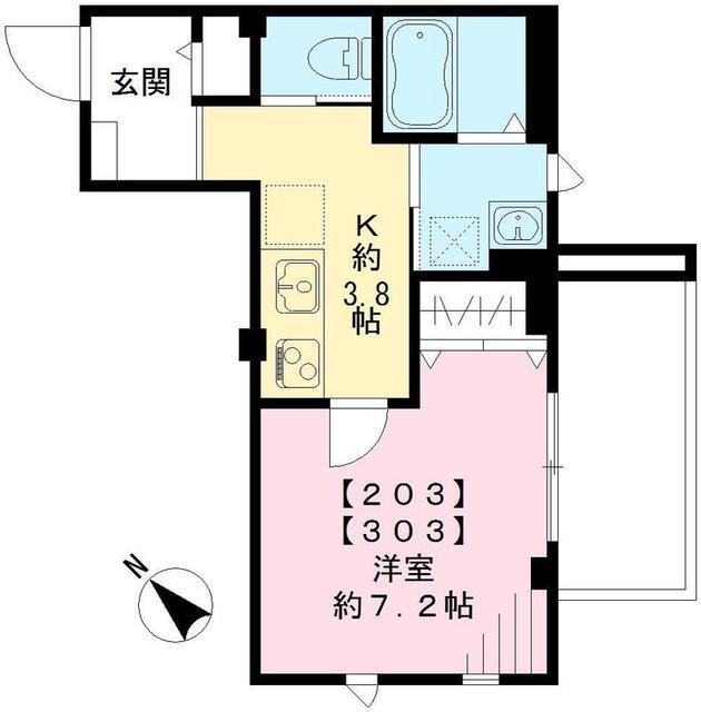 レジデンス泰地（203） 間取り図画像