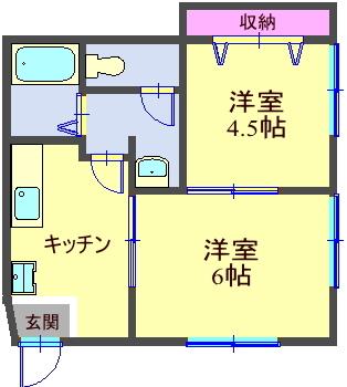 井上アパート 間取り図画像