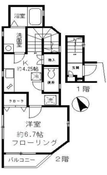 ヴィブレ武蔵小山（201） 間取り図画像