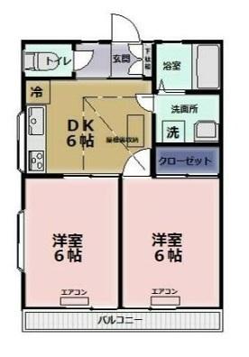 サンハイツ（202） 間取り図画像