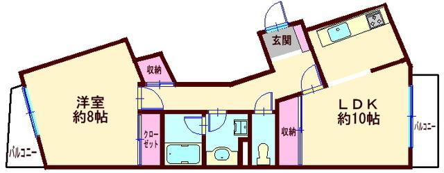 リンズハウス（208） 間取り図画像